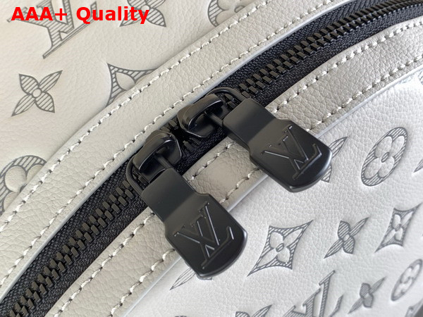 Louis Vuitton Discovery Backpack in Anthracite Gray Calf Leather with an Embossed Monogram Pattern M46557 Replica