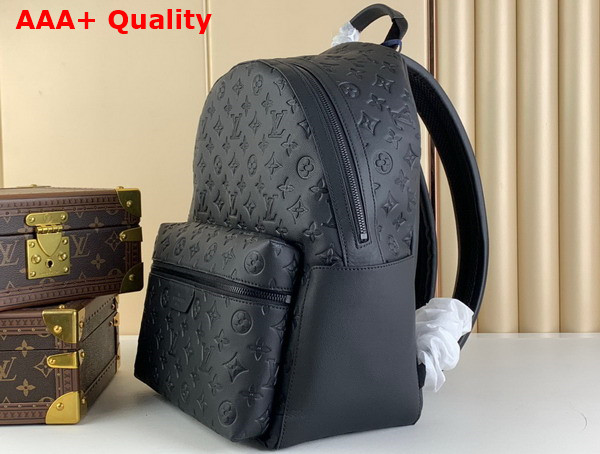 Louis Vuitton Discovery Backpack in Black Calf Leather with an Embossed Monogram Pattern M46553 Replica