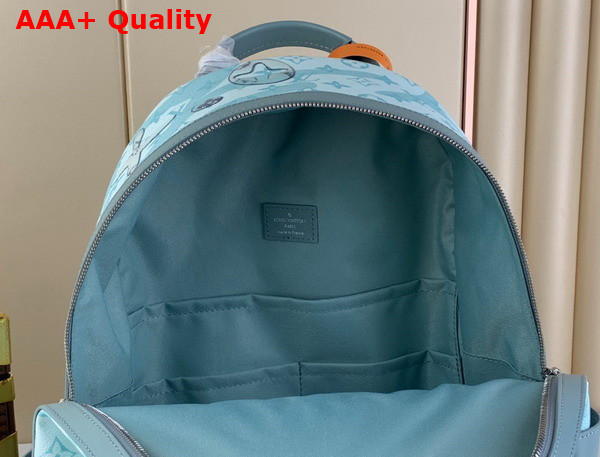 Louis Vuitton Discovery Backpack in Crystal Blue Monogram Aquagarden Coated Canvas M22519 Replica