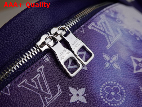 Louis Vuitton Discovery Bumbag PM Blue Monogram Bandana Print Cowhide Leather M20587 Replica