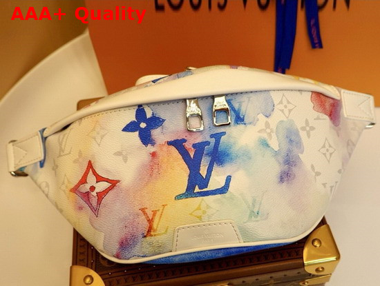 Louis Vuitton Discovery Bumbag PM Colorful Pastel Monogram Watercolor Multico Canvas M45759 Replica