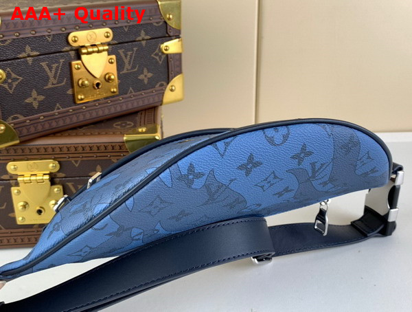 Louis Vuitton Discovery Bumbag in Abyss Blue Monogram Aquagarden Coated Canvas M22576 Replica