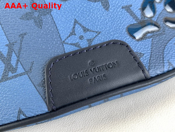 Louis Vuitton Discovery Bumbag in Abyss Blue Monogram Aquagarden Coated Canvas M22576 Replica