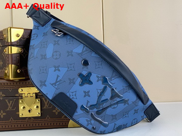 Louis Vuitton Discovery Bumbag in Abyss Blue Monogram Aquagarden Coated Canvas M22576 Replica