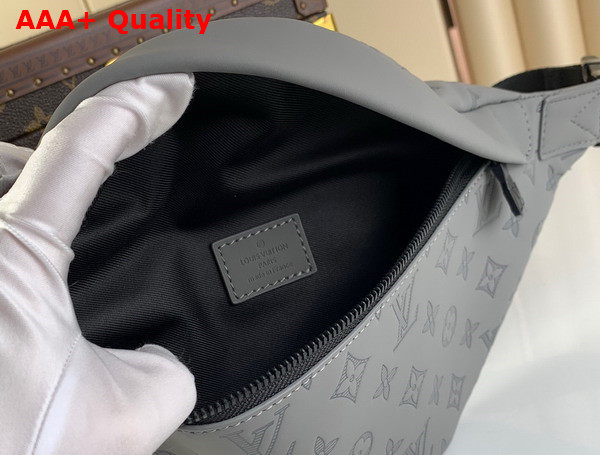 Louis Vuitton Discovery Bumbag in Anthracite Gray Monogram Shadow Calf Leather M46108 Replica