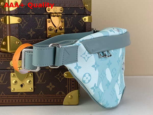 Louis Vuitton Discovery Bumbag in Crystal Blue Monogram Aquagarden Coated Canvas Replica