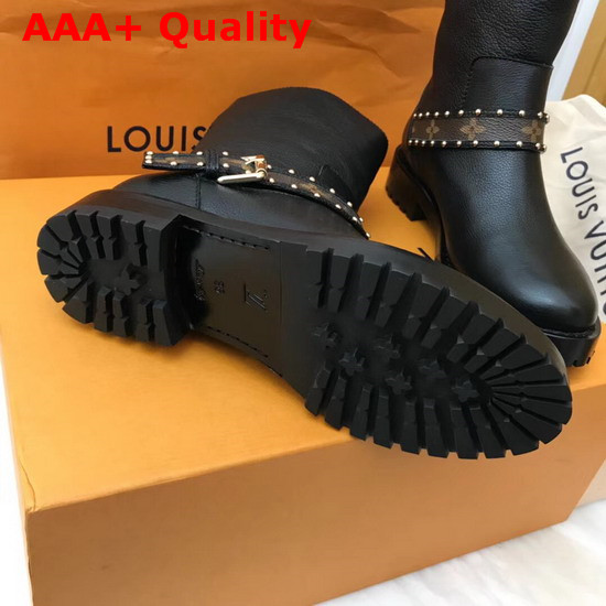 Louis Vuitton Discovery Flat Short Boot in Black Replica