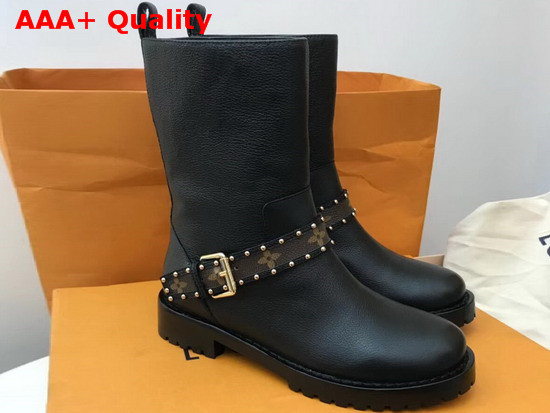 Louis Vuitton Discovery Flat Short Boot in Black Replica