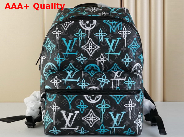 Louis Vuitton Discovery Mackpack Monogram LV Graffiti Green M21395 Replica