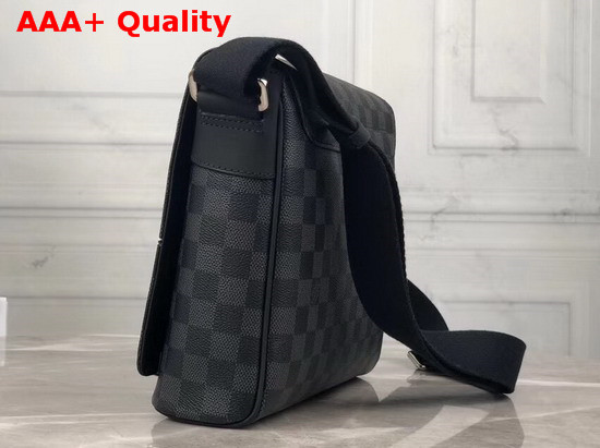 Louis Vuitton District PM Messenger Bag in Damier Graphite Canvas Overprinted with a Map of the World N40238 Replica