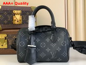 Louis Vuitton Diy Speedy 18 Bag in Monogram Eclipse Canvas Replica