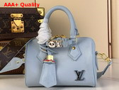 Louis Vuitton Diy Speedy 18 Bag in Olympe Blue Calfskin Leather M24604 Replica