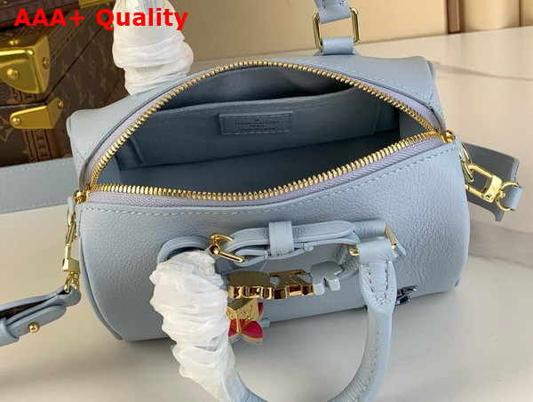 Louis Vuitton Diy Speedy 18 Bag in Olympe Blue Calfskin Leather M24604 Replica