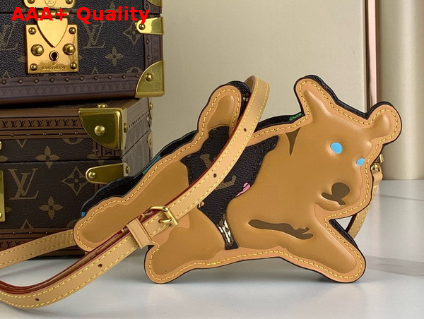 Louis Vuitton Dog On Strap Wearable Wallet in Chocolate Monogram Craggy Coated Canvas Monogram M83342 Replica