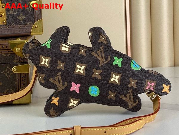 Louis Vuitton Dog On Strap Wearable Wallet in Chocolate Monogram Craggy Coated Canvas Monogram M83342 Replica