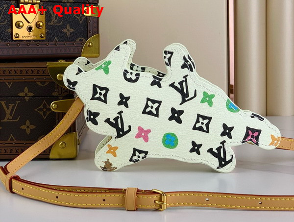 Louis Vuitton Dog On Strap Wearable Wallet in Vanilla Monogram Craggy Coated Canvas Monogram Replica