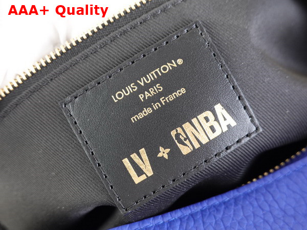 Louis Vuitton Dopp Kit Bag Blue Embossed Taurillon Leather Part of Louis Vuitton NBA Collaboration M21106 Replica