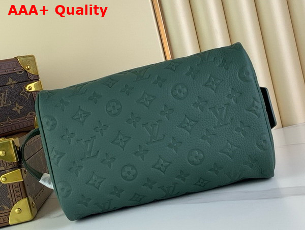 Louis Vuitton Dopp Kit Forest Green Taurillon Monogram Embossed Cowhide Leather M24442 Replica