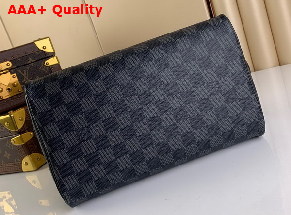 Louis Vuitton Dopp Kit Toilet Pouch Damier Graphite Canvas M40127 Replica