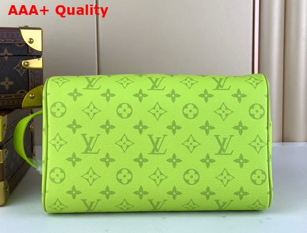 Louis Vuitton Dopp Kit Toilet Pouch in Neon Yellow Monogram Coated Canvas and Taiga Cowhide Leather M10144 Replica