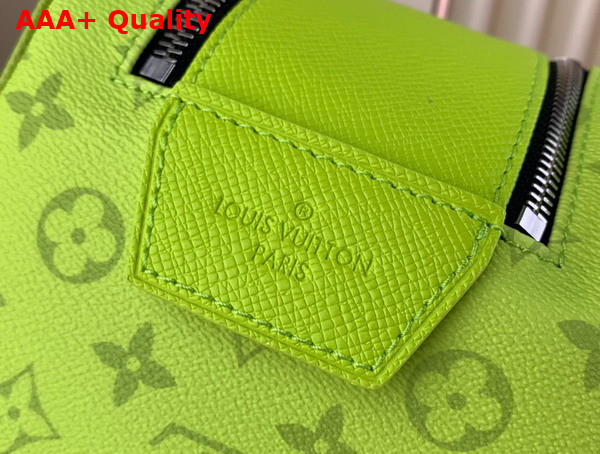 Louis Vuitton Dopp Kit Toilet Pouch in Neon Yellow Monogram Coated Canvas and Taiga Cowhide Leather M10144 Replica