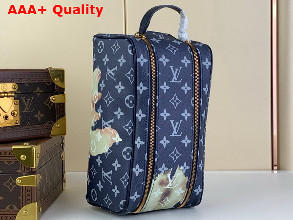 Louis Vuitton Dopp Kit Toiletry Bag in Monogram Tapestry Canvas Replica