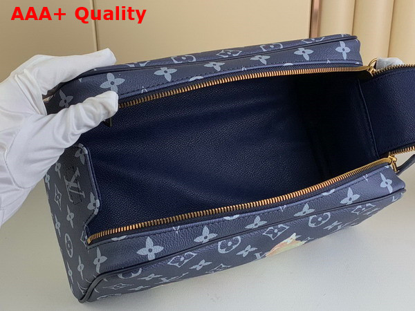 Louis Vuitton Dopp Kit Toiletry Bag in Monogram Tapestry Canvas Replica