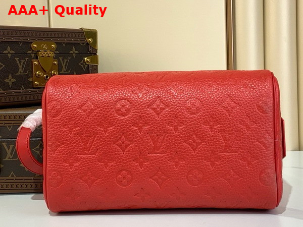 Louis Vuitton Dopp Kit in Sari Red Taurillon Monogram Embossed Cowhide Leather M13023 Replica