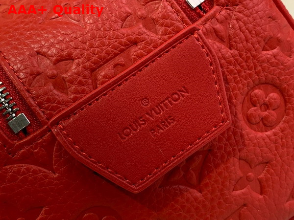 Louis Vuitton Dopp Kit in Sari Red Taurillon Monogram Embossed Cowhide Leather M13023 Replica