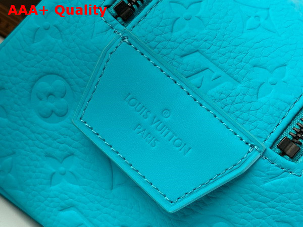 Louis Vuitton Dopp Kit in Turquoise Taurillon Monogram Embossed Cowhide Leather Replica