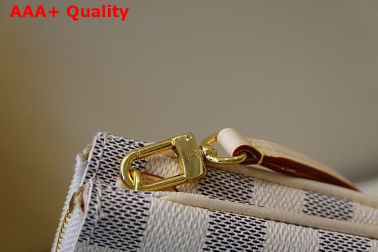 Louis Vuitton Double Zip Pochette Damier Azur Canvas N60460 Replica