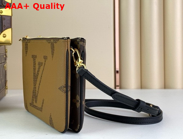 Louis Vuitton Double Zip Pochette in Monogram Giant Reverse and Monogram Coated Canvas M69203 Replica