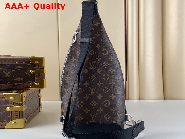 Louis Vuitton Duo Sling Bag in Monogram Coated Canvas Replica