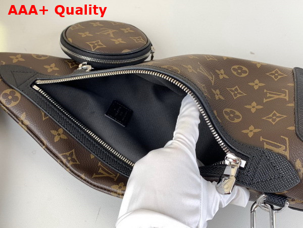 Louis Vuitton Duo Sling Bag in Monogram Coated Canvas Replica