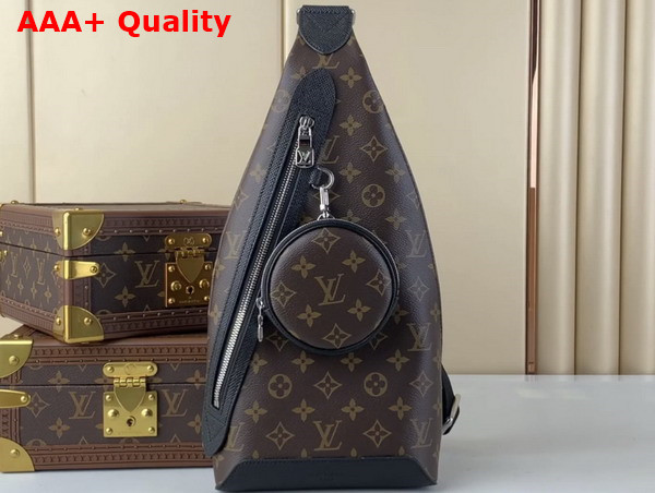 Louis Vuitton Duo Sling Bag in Monogram Coated Canvas Replica