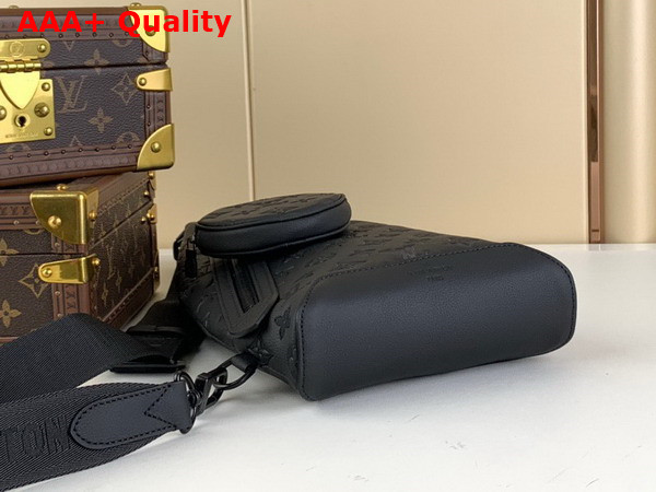 Louis Vuitton Duo Slingbag in Black Monogram Calf Leather Replica