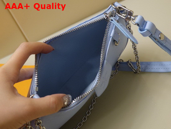 Louis Vuitton Easy Pouch On Strap Bleu Celeste Epi Embossed Supple Grained Cowhide Leather M80480 Replica