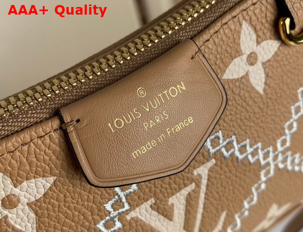 Louis Vuitton Easy Pouch On Strap Monogram Empreinte Arizona Beige Creme Beige M81137 Replica