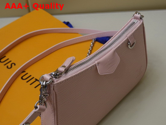 Louis Vuitton Easy Pouch On Strap Rose Ballerine Pink Epi Embossed Supple Grained Cowhide Leather M80483 Replica