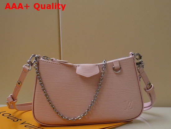 Louis Vuitton Easy Pouch On Strap Rose Ballerine Pink Epi Embossed Supple Grained Cowhide Leather M80483 Replica