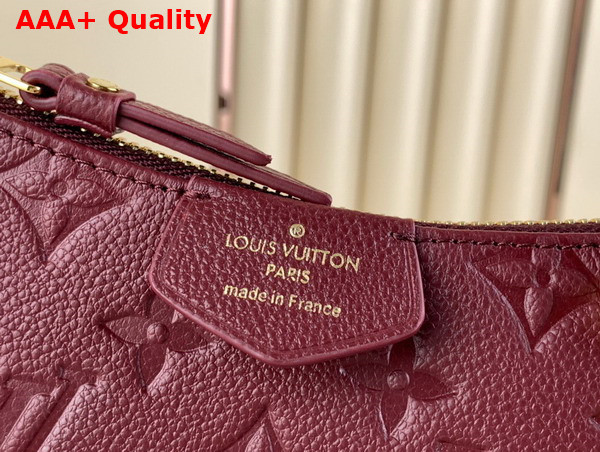 Louis Vuitton Easy Pouch On Strap in Burgundy Monogram Empreinte Leather Replica