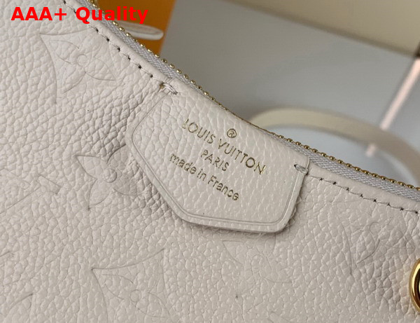 Louis Vuitton Eeasy Pouch On Strap Creme Monogram Empreinte Leather M81066 Replica