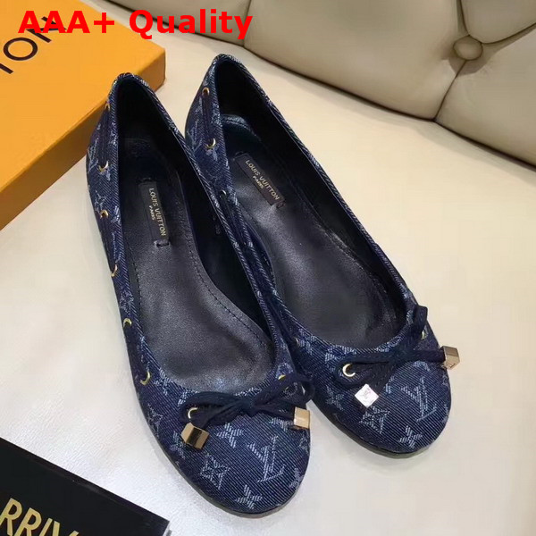 Louis Vuitton Elba Ballerina Blue Monogram Denim 1A2L6Q Replica