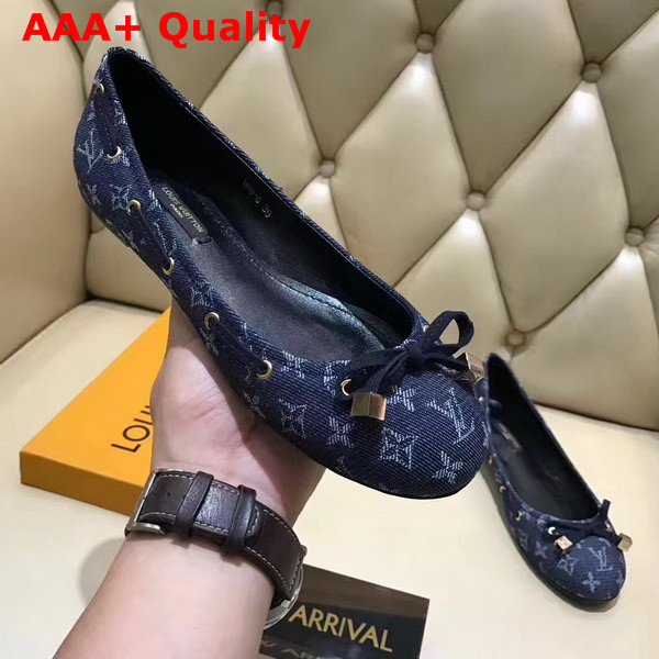 Louis Vuitton Elba Ballerina Blue Monogram Denim 1A2L6Q Replica