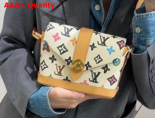 Louis Vuitton Envelope Wearable Wallet in Vanilla Monogram Craggy Coated Canvas M83346 Replica