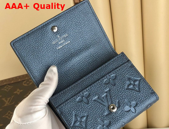 Louis Vuitton Enveloppe Carte De Visite Navy Blue Monogram Empreinte Leather M80944 Replica