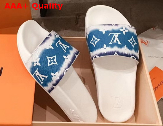 Louis Vuitton Escale Waterfront Mule Blue Replica