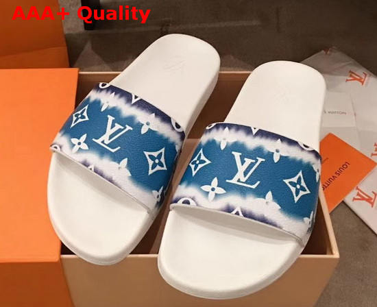 Louis Vuitton Escale Waterfront Mule Blue Replica