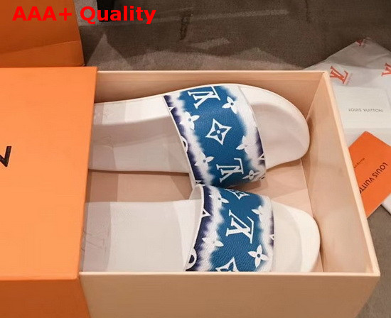 Louis Vuitton Escale Waterfront Mule Blue Replica