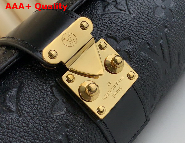 Louis Vuitton Etui Bijoux Jewelry Case in Black Monogram Empreinte Leather Replica